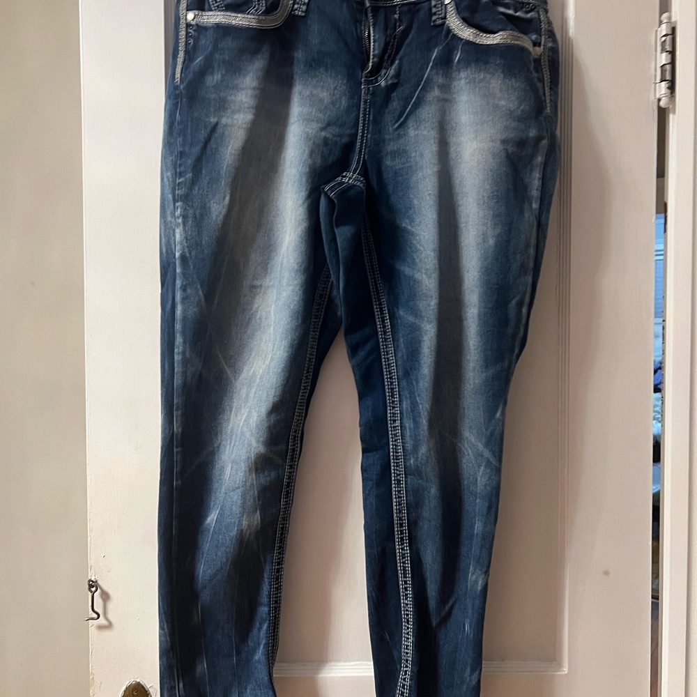 Hydraulic Dark Blue Skinny Jeans for Women
